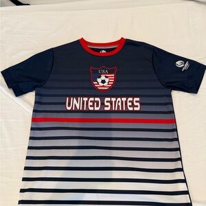 USA Soccer Jersey with Stripes boys